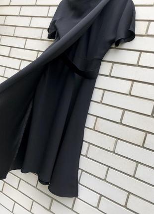 Черное асимметричное платье миди платье topshop5 фото