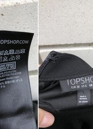 Черное асимметричное платье миди платье topshop10 фото