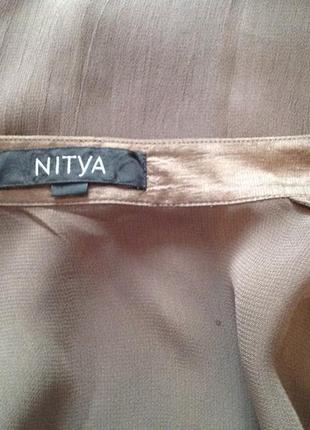 Натуральний, повітряний кардиган (рубашка, накидка) в етно -стилі, бренд nitya, р. 48-50.7 фото