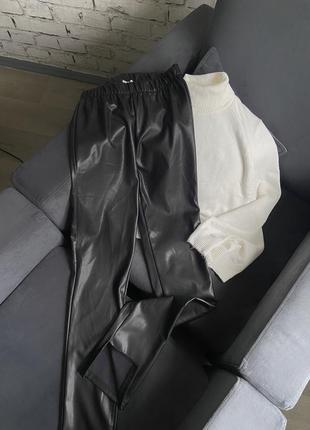 Стильные базовые шейные брюки2 фото