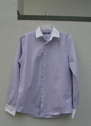 Красивая брендовая рубашка из котона длинный рукав