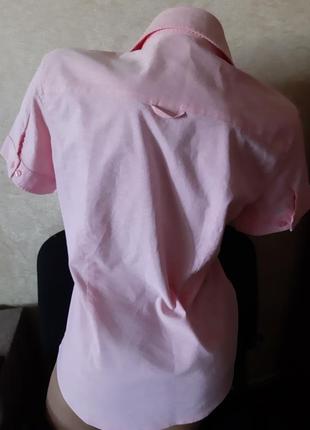 Трендовая розовая рубашка gant, p.382 фото