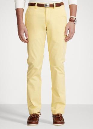 Классические брюки polo ralph lauren лимонного цвета