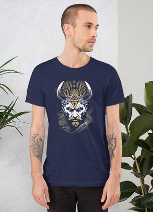 Мужская футболка с трансльяна велесом, синяя и черная10 фото