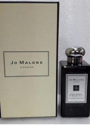 Jo malone dark amber &amp; ginger lily 100 ml. - одеколон - женский