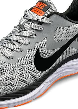 Чоловічі кросівки nike air zoom gray white orange