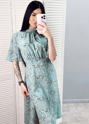 Сукня-міді з воротом-стійкою "stefania"