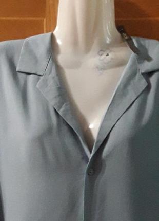 Брендовая новая 100% рубашка блуза в бельевом стиле оверсайз р. m от asos3 фото