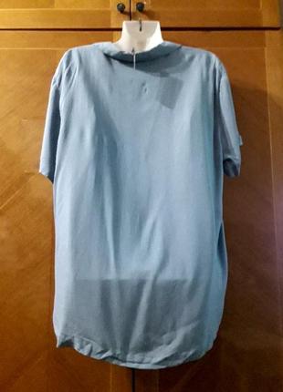 Брендовая новая 100% рубашка блуза в бельевом стиле оверсайз р. m от asos2 фото