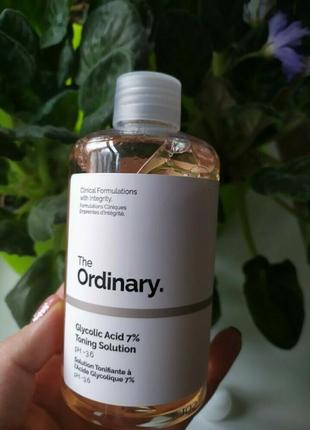 The ordinary glycolic acid 7% toning solution гликолевый тоник для лица