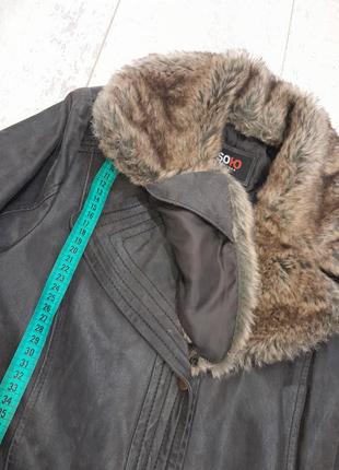 Шикарная натуральная демисезонная длинная дубленка пальто плащ тренч new york7 фото