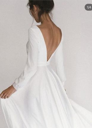 Невероятное белоснежное платье3 фото