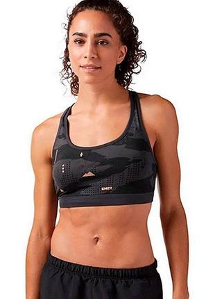 Спортивний топ бра reebok obstacle terrain sports bra grey