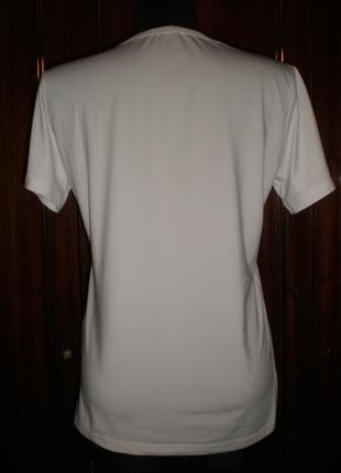 Базовая эластичная белая футболка) oversize7 фото