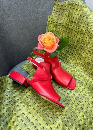 Босоножки женские из натуральной итальянской кожи и замша женские4 фото