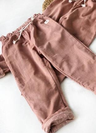 Утепленные брюки, вельветовые брюки, штаны для девочки 2-3р, 3-4р, 98-104см2 фото