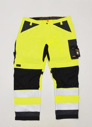 Робочі штани snickers 6331 hi-vis work trousers