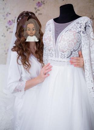 Весільна сукня  в стилі бохо