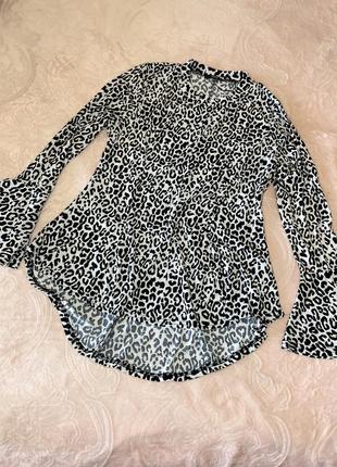 Леопардовая блуза quiz