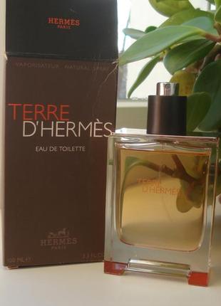 Туалетн. вода  hermes terre d'hermes, 100 мл, .древесные, пряные