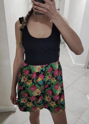 Платье женское летнее с цветочным принтом, s1 фото