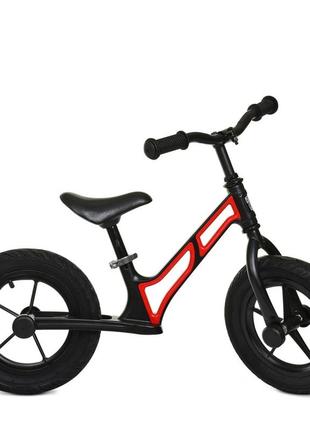 Біговел дитячий profi kids humg1207a-1 червоно-чорний, 12 д.