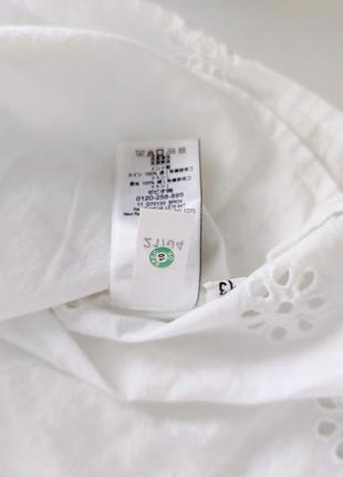 Бавовняна біла блузочка  артикул: 155167 фото
