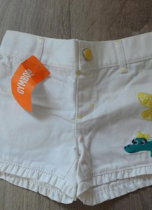 Нові шортики gymboree з крокодилом