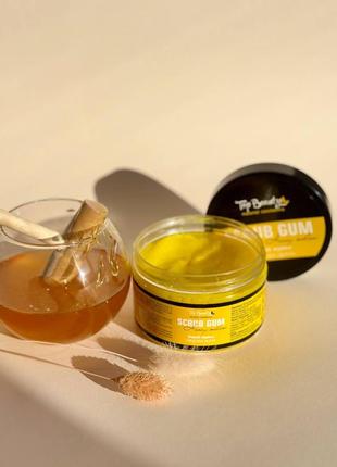 Сахарный скраб – жвачка с парфюмированным ароматом «медовая дыня»