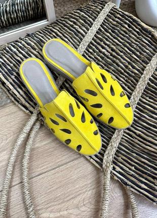 Замшеві мюлі сабо лофери з натуральної замші замшевые мюли сабо лоферы натуральная замша