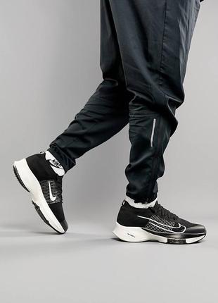 Мужские кроссовки nike air zoom tempo next% black white,человещая обувь2 фото