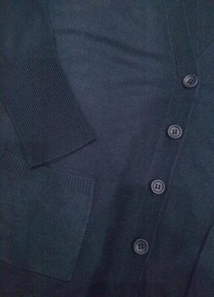 Кардиган, кофта темно-синего цвета3 фото