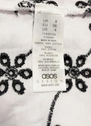 Чудова сукня asos, 100% бавовна-прошва, розмір 8/36 або s/m8 фото