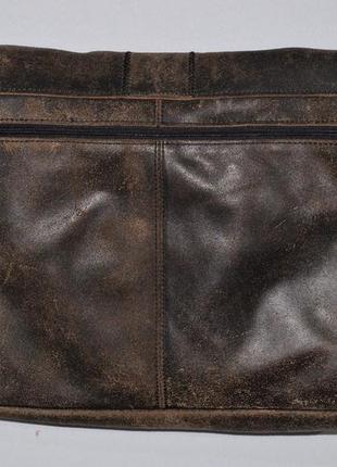 Кожаная сумка на плечо или через плечо fossil leather bag5 фото