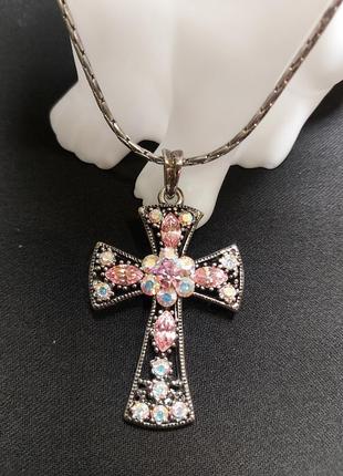 Кулон хрест на ланцюжкк