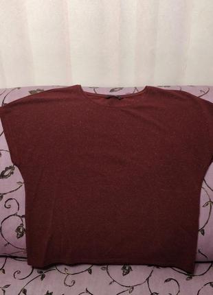 Вискозная блуза футболка с люрексом (пог 56-60см+)  563 фото