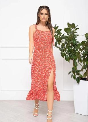 Платье для женщин цвет красный размер s fi_007759