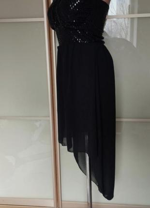 Легкое черное платье 6