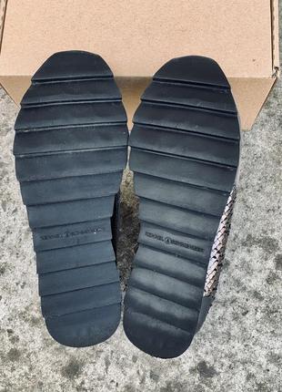 Кроссовки полностью кожаные с вставками шкуры питона kennel&schmenger (германия)5 фото