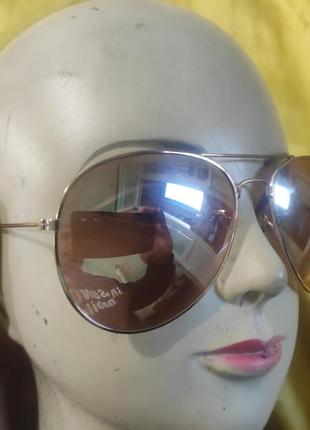 Стильные фирменные солнце защитные очки очки.авиаторы.1 фото
