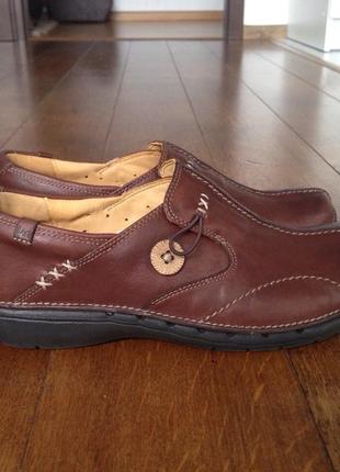 Мокасины clarks кожаные р. 391 фото