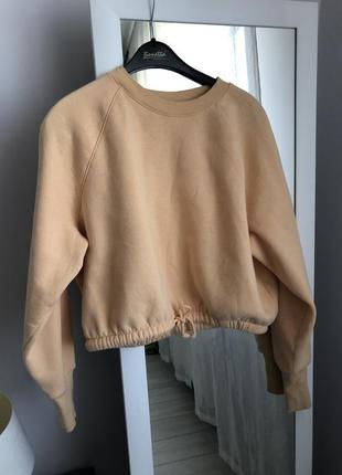 Персиковый свитшот толстовка кофта h&m