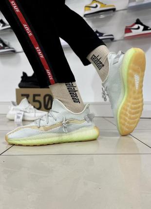 Кроссовки adidas yeesy boost 350 v2 (blue / green)