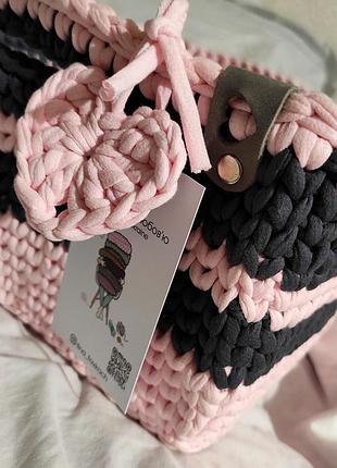 Корзина из трикотажной пряжи