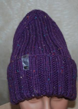 Шапка женская ручная работа handmade /50%шерсть  /эластичная/6 фото
