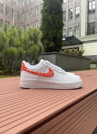 Nike air force 1 originals orange paisley найк форси оригінал1 фото