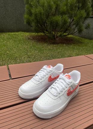 Nike air force 1 originals orange paisley найк форси оригінал5 фото