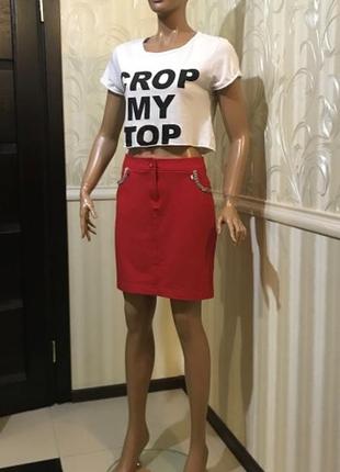 Трикотажная юбка, love moschino, размер it 48/l-xl4 фото