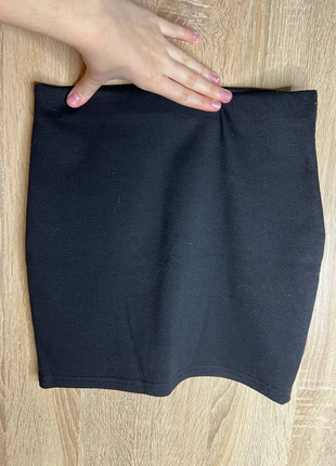 Черная юбка мини3 фото