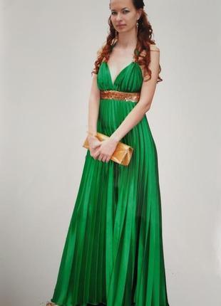 Сукня вечірня зеленого кольору